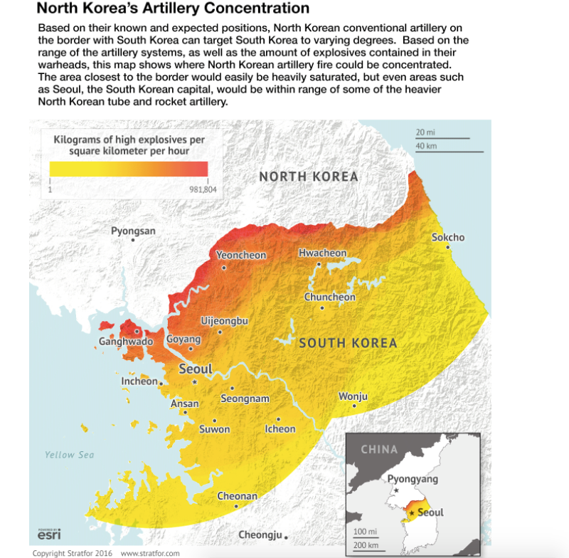 North Korea artillery